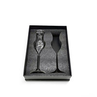 Benutzer definierte Luxus Champagner Weinglas Verpackung Geschenk Papier Box Gläser Flasche Verpackung Box
