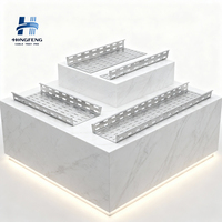 Plateau de pose de câbles en acier pour la construction industrielle, multi-matériaux, haute capacité, ventilé, galvanisé à chaud, tailles personnalisables
