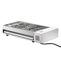 RVS Commerciële Elektrische Grill Machine Indoor Elektrische Rookloze Bbq Grill Voor Restaurant Of Bbq Fast Food Winkel