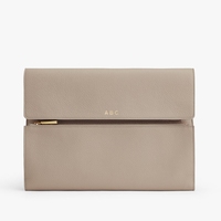 Luxe galet Faux cuir Pu pli fermeture éclair pochette étui pour ordinateur portable tablette sac pour ordinateur portable