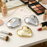 Espejo de Bolsillo Personalizado con Nombre Grabado Uionen, Espejo Compacto Personalizado, Regalo para Damas de Honor, Regalo de Cumpleaños