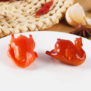 Porte-clés modè<span class=keywords><strong>le</strong></span> de simulation alimentaire : fausses pattes de porc, <span class=keywords><strong>poulet</strong></span> rôti, canard rôti – Gadget amusant pour farces et jeux - Product Image 3