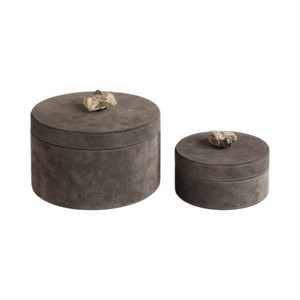 Decorative <b>Round</b> Storage <b>Boxes</b> with Lid for Home Decor Jewelry Keepsake Organizer Stylish Interior Accessory - Product Image 5