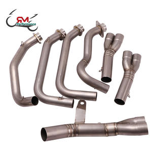 Glisser Sur Moto D'échappement Échapper Pour <span class=keywords><strong>Kawasaki</strong></span> Z900 2017 - <span class=keywords><strong>2020</strong></span> Ninja <span class=keywords><strong>900</strong></span> Connecter Avant Mi Lien Raccord de tuyau D'échappement De Série - Product Image 4