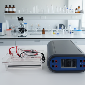 ระบบถังอิเล็กโทรโฟรีซิสแนวนอนแบบมืออาชีพสำหรับการวิเคราะห์ DNA/RNA พร้อมถาดหวีและแหล่งจ่ายไฟ - Product Image 1