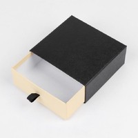 Boîte à tiroir en carton gaufré personnalisée pour le rangement et la présentation de bijoux