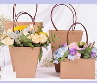 Boîte de papier à emporter pour l'emballage de fleurs boîte d'emballage de fleurs portable