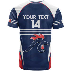 Maillots d'entraînement de football personnalisés à manches courtes, couleur drapeau français, pour le soutien de la Coupe du Monde 2026 – Vente en gros - Product Image 2