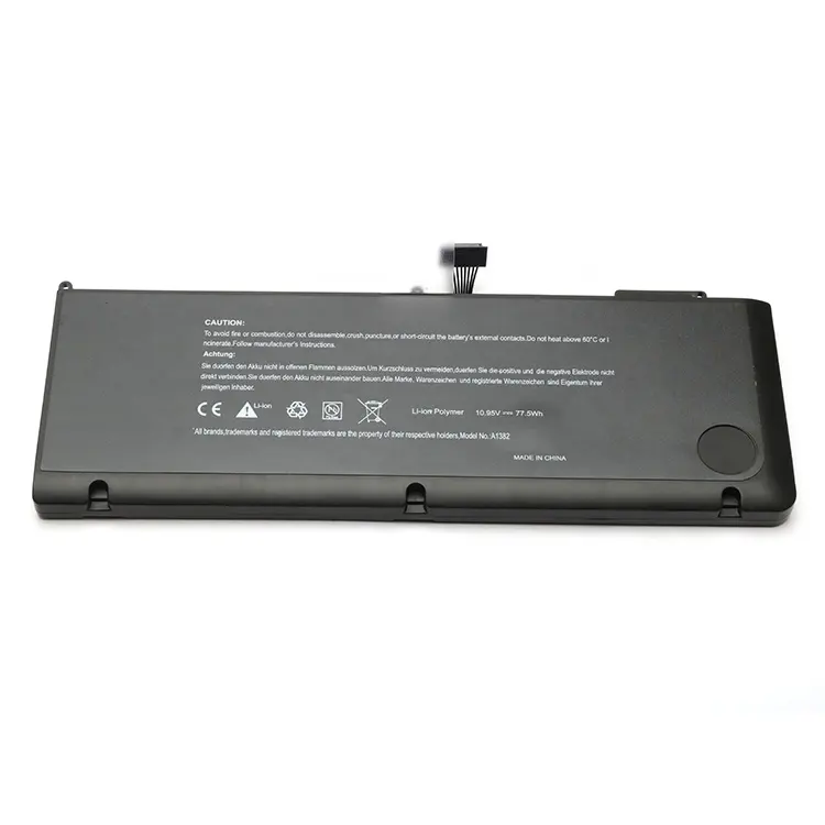 Hot Sale Real Capacity Laptop Battery A1382 10.98V 73Wh For Apple MacBook Pro 15 Inch A1286 For Apple Rechargeable Battery
