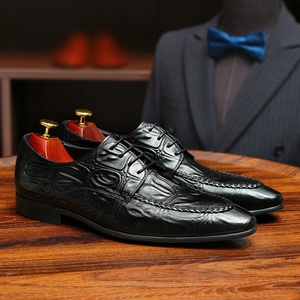 Nuevos Zapatos de Vestir Formales de Cuero Genuino Repujado para Hombre, Talla Grande, con Punta en Pico y Cierre de Correa de Piel de Vaca, Serie Otoño - Product Image 5