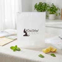 Produit en vente chaude T-shirt Emballage Sac à fermeture éclair Logo propre personnalisé Sac à fermeture éclair Sac d'emballage en plastique givré