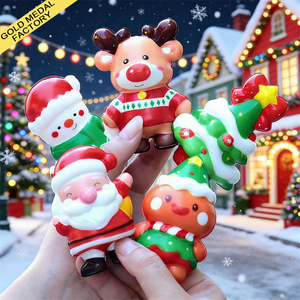 Christmas Squishy Toys New Arrivals Gifts Material Stress Relief Squeeze Decor <b>Tree</b> Santa Claus Reindeer Regalo Juguetes Navidad - Product Image 1