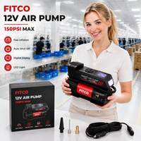 Smart 12V Air Pump Tire Inflator for Car Motorcycle Bicycle Private Label Factory