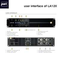 Amplificateur de puissance professionnel 4 canaux Pat LA12XX DSP 4x2000W Classe D Construction métallique Système audio Hi-Fi Garantie 1 an