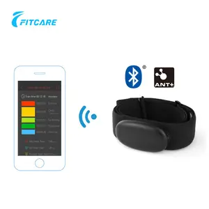 Heart Rate Monitor Chest Strap,Bluetooth & ANT+ Heart Rate Monitor,IP67 Waterproof HRM HR Sensor Compatible with Zwift