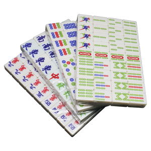 Boîte en cuir PVC personnalisée, bricolage, avec accessoires, cadeau portable et mignon, avec impression <span class=keywords><strong>de</strong></span> logo et gravure, jeu <span class=keywords><strong>de</strong></span> <span class=keywords><strong>société</strong></span>, <span class=keywords><strong>mahjong</strong></span>, 50 pièces - Product Image 3