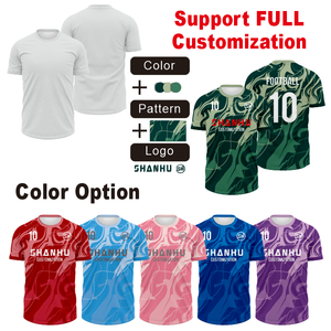 Maillot de football personnalisé en polyester 100% à séchage rapide, respirant, pour hommes - Product Image 5