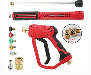 <span class=keywords><strong>Pistolet</strong></span> à mousse haute pression VETOOL rouge long pour lavage de voiture avec étui - Product Image 2