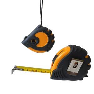 Cinta Métrica de Acero KEMING de 5 Metros con 3 Botones de Parada, Empuñadura de Goma, Escala Métrica y en Pulgadas, y Soporte para Personalizar con su Logotipo - Product Image 1