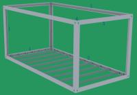Structure en acier préfabriquée modulaire mobile pliable de 20 pieds et 40 pieds pour conteneur de bureau ou maison conteneurisée