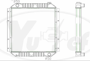 <span class=keywords><strong>Radiateur</strong></span> de système de refroidissement pour engins de chantier le plus vendu pour Kobelco SK160LC DYNAMIC ACERA (2000-2003). P/N2452U384F1 - Product Image 2