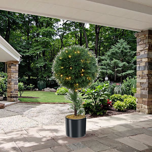 Fábrica Venda Direta <span class=keywords><strong>Artificial</strong></span> Bola <span class=keywords><strong>Topiary</strong></span> Árvore Realista Faux Cypress Planta para Decoração Interior e Exterior - Product Image 2