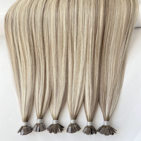 Vente en gros extension de cheveux à micro-pointe plate pré-collée à la kératine