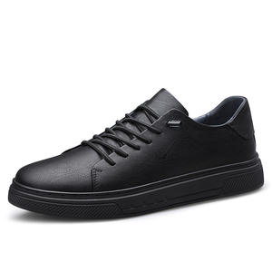 Nouvelles chaussures en cuir pour hommes, style britannique, à bout double couche, basses, respirantes, avec semelle extérieure en caoutchouc, pour jeunes, tendance et simples, pour le commerce transfrontalier - Product Image 1
