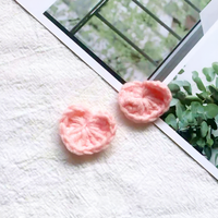 Nouveaux produits 2026 : Mini-cœurs artisanaux de 3*2,5 cm pour accessoires de crochet DIY, vêtements, sacs et accessoires, à moins de 1 dollar 03