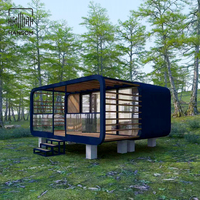 Maison capsule portable Apple personnalisée de 20 m², installation facile, maison préfabriquée en conteneur, pod mobile, résidence modulaire extensible