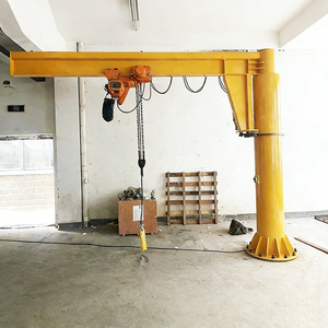 迷你柱式落地旋转臂 2 吨 JIB 起重机，带电动葫芦 - Product Image 1