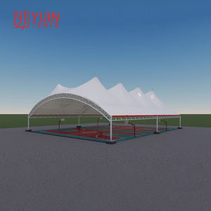 Cubierta de Membrana Tensada Prefabricada para Estadios, Techo para Canchas de Fútbol, Tenis y Otros Deportes - Product Image 4