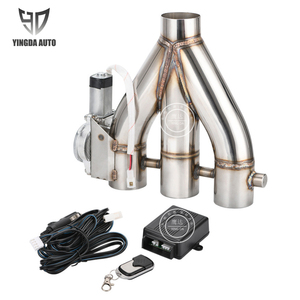 Nuevo 2,5 "63mm 3,0" 76mm Escape eléctrico 3 salidas Downpipe <span class=keywords><strong>E</strong></span>-Cutout Cut Out Valve con control remoto inalámbrico - Product Image 1