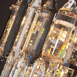 K9 pha lê vàng ánh sáng mặt dây chuyền hiện đại cao Đèn chùm trần sang trọng ánh sáng mặt dây chuyền - Product Image 3