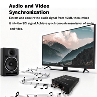 Convertidor Bidireccional 12G-SDI HDMI 2.0 |   FPGA de Grado Profesional, Integración/Desintegración de Audio, PoE para Transmisión en Vivo de Imágenes Médicas