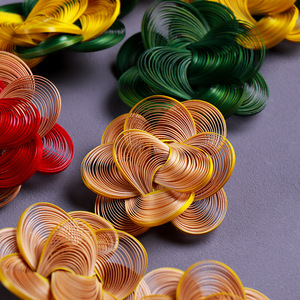 Bamboo Woven Corsages Handmade Floral Fashion Accessories Natural Material Gift For Ethnic Style Jewelry - Product Image 3