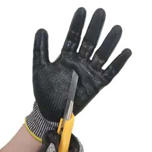 <span class=keywords><strong>Gants</strong></span> résistants aux coupures, niveau 5, <span class=keywords><strong>gants</strong></span> de sécurité, revêtement en nitrile, anti-coupures, HPPE + <span class=keywords><strong>coque</strong></span> en fil d'acier - Product Image 4