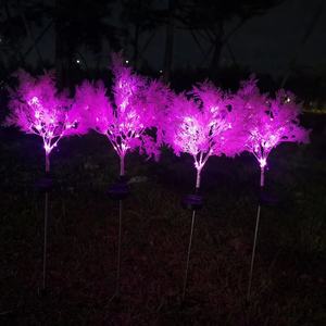 Solar Garden Lights <b>LED</b> <b>Tree</b> Lamp Outdoor Decorative Light Water Resistant Portable Solar Powered Lawn Stake Light - Product Image 1