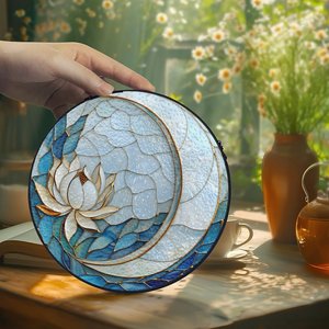 Attrape-rêves <span class=keywords><strong>amérindien</strong></span> en vitrail, pendentif attrape-soleil pour décoration culturelle - Product Image 3