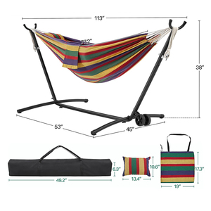 Nouveauté <span class=keywords><strong>hamac</strong></span> <span class=keywords><strong>brésilien</strong></span> en macramé de haute qualité sac de transport portable <span class=keywords><strong>hamac</strong></span> facile à transporter combiné avec support pour <span class=keywords><strong>hamac</strong></span> - Product Image 2