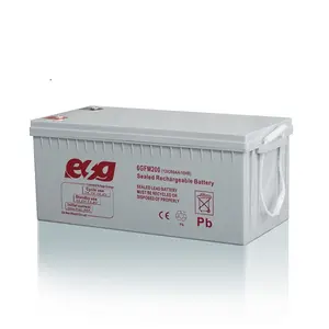 ESG-Batería de Gel de silicona Solar, fabricante de sistema de energía SMF, tipo 12v 24v200ah 220ah, batería de ciclo profundo