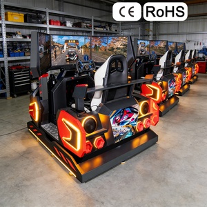 Máquina de Juego de Carreras con Movimiento de 6 Ejes Dreamland, Auto de 3 Pantallas para Parques de Diversiones - Product Image 1