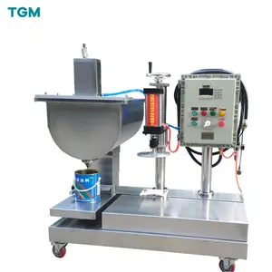 Semi Automatic Barrel Bucket Filling Machine Liquid Water Based Paint Filling Machine