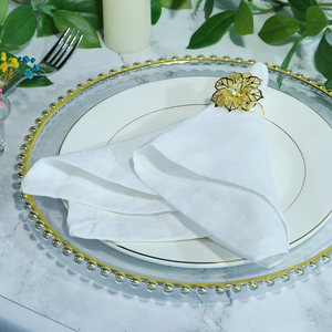 Serviettes en tissu de lin rose de qualité supérieure Produits en tissu réutilisables faits à la main Usage domestique durable Fabricant leader - Product Image 4