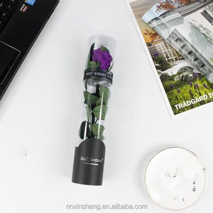 XINSHENG fleur eternel fleurs de mariage pour toujours roses préservées prémad pour toujours roses avec tige avec arôme - Product Image 3