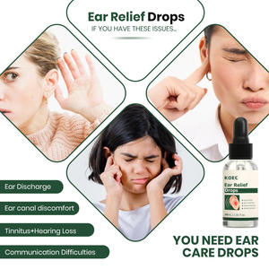 Gotas para aliviar los oídos Fórmula suave No irritante Fácil de usar Aceite Gotas para el dolor de oídos Calmante reconfortante para los oídos Alivio OEM Cera para los oídos - Product Image 4