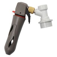 Cargador de cartuchos de CO2 con cierre de bola para dispensación de cerveza de barril, elaboración de cerveza casera y preparación de refrescos, portátil