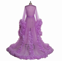 Robe de soirée longue bordeaux personnalisée EV053 pour femme, col en V, manches longues, froncée en organza, robes de maternité, grande taille pour fêtes