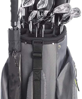 Sac de voiturette de golf pour hommes et femmes avec séparateurs sur toute la longueur Housse de pluie pour putter dédiée Fermeture à glissière-Accessoire de roue inclus
