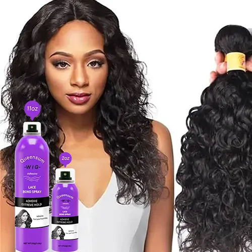 Lace Bond Spray Fast-Drying Extreme Firm Hold Wig Glue No Residue Lace Melting Spray For Hair Extension Adhesive Spray